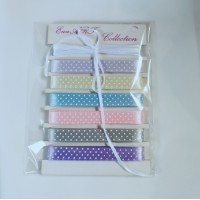 Set of Satin Ribbons with dots - Baby II Collection