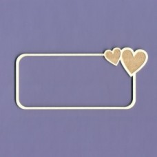 Simple love rectangle - 1137 Cardboard