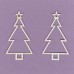 Christmas tree with the star 2 pcs - 0366 Cardboard