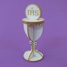 Chalice with the Host 3D - 0757 Cardboard