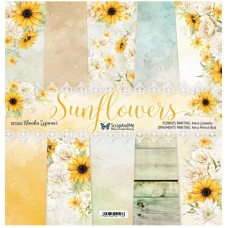 ScrapAndMe - Sunflowers - 12x12 Paper Set 